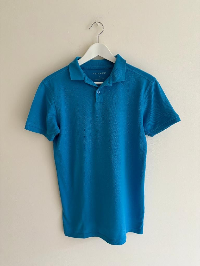 Polo, blauw, 100% katoen, Primark, Heren, Maat XS, Blauw, Ophalen of Verzenden, Gedragen, Maat 46 (S) of kleiner