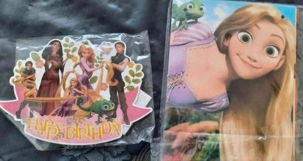 Rapunzel caketopper en slinger!, Ophalen of Verzenden
