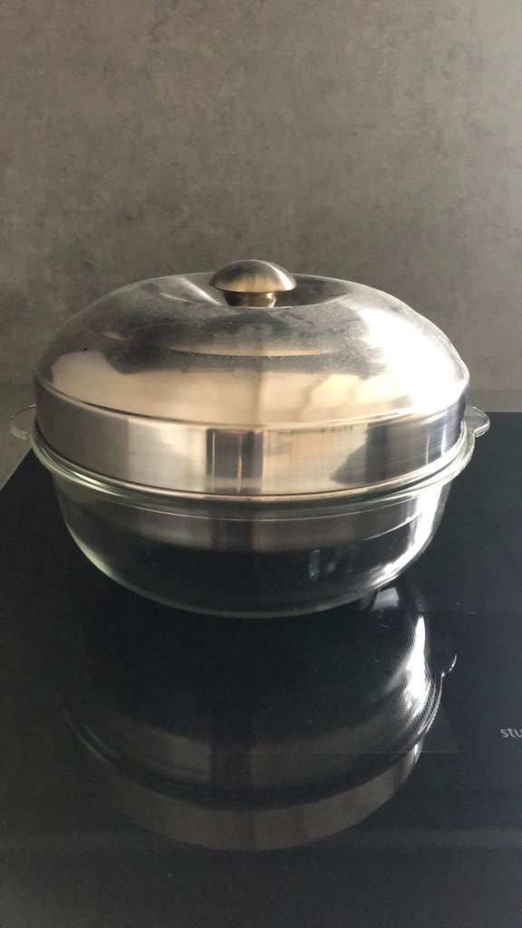 Stoomschaal, Ophalen, Zo goed als nieuw, Glas, Overige typen