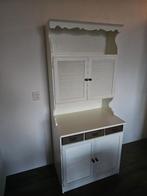 Buffetkast hout wit 177x76x48 cm, Huis en Inrichting, Kasten | Buffetkasten, Ophalen, Met deur(en), 50 tot 100 cm, 150 tot 200 cm