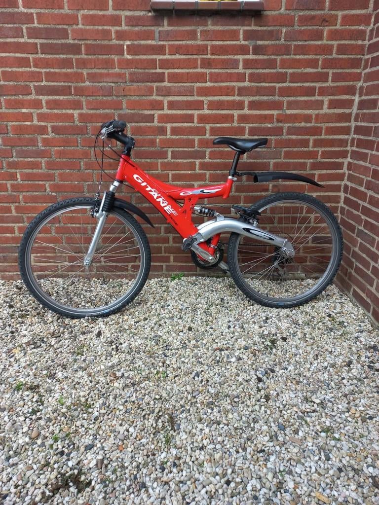Gitane mountainbike, rood, met spatborden, Ophalen of Verzenden