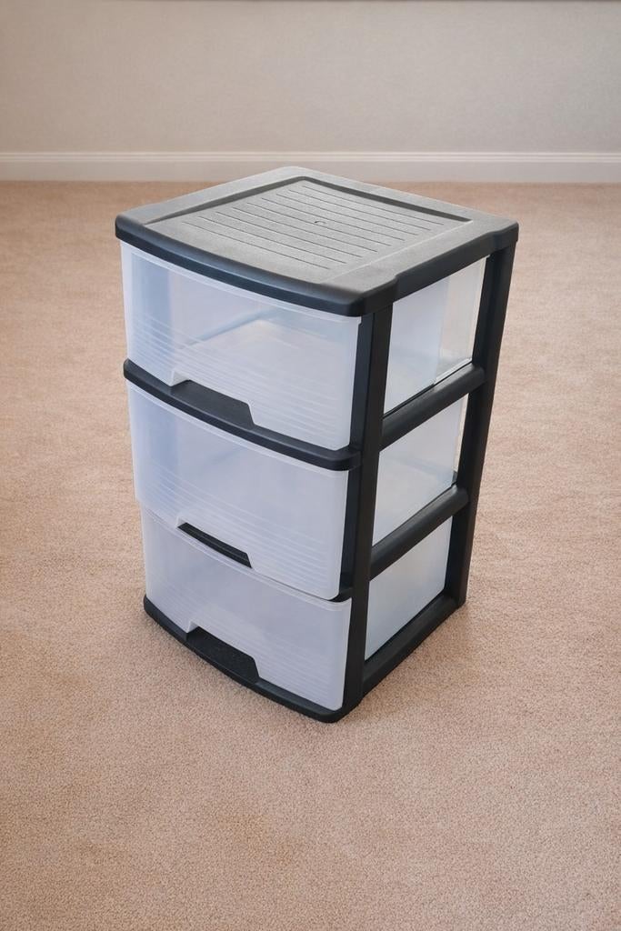 Kunststof ladekastje met 3 lades, Ophalen