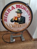 Birra moretti lichtbak licht gevel lamp bord bier, Ophalen, Reclamebord, Plaat of Schild, Overige merken