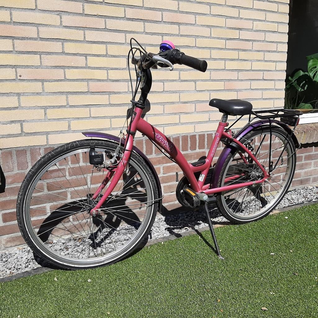 Batavus Gabana kinderfiets roze paars 24 inch, Ophalen, Gebruikt, 20 inch of meer, Batavus