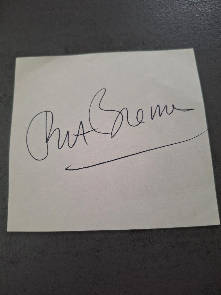 Originele handtekening van Ria Bremer, Ophalen of Verzenden, Foto of Kaart, Gesigneerd