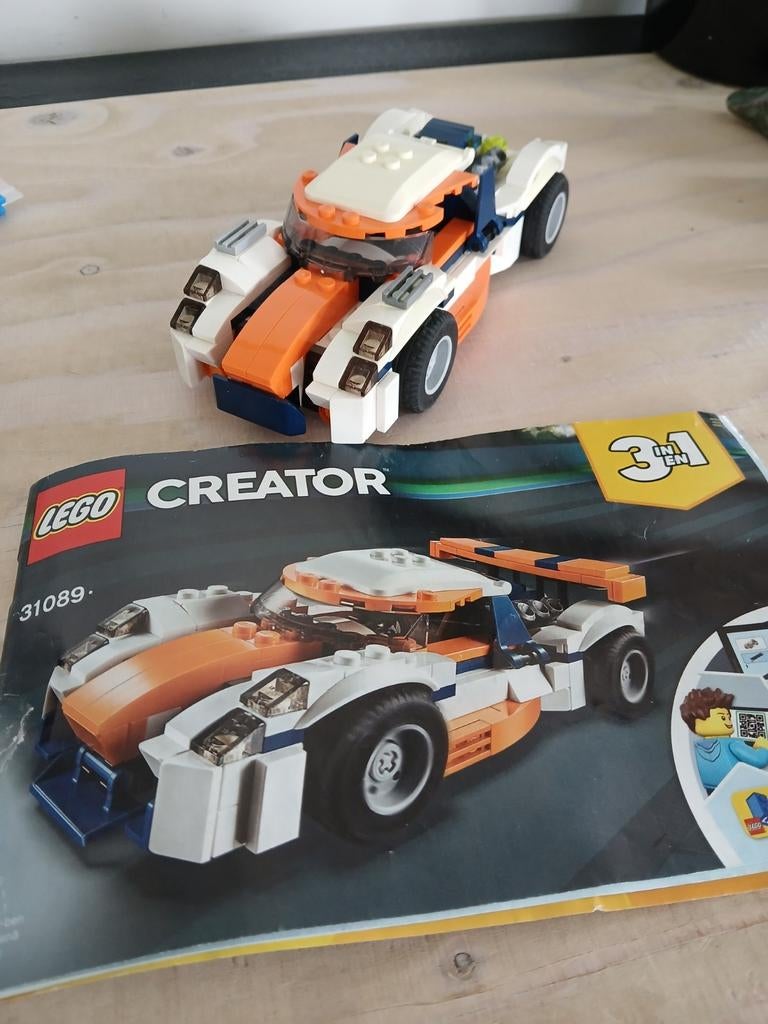 LEGO Creator 31089 Oranje Raceauto 3-in-1, Lego, Compleet, Ophalen of Verzenden, Zo goed als nieuw