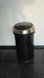 Brabantia Touch bin 60 Liter zwart, Huis en Inrichting, Woonaccessoires | Prullenbakken, Ophalen, Gebruikt, 50 tot 75 cm, 40 liter of meer