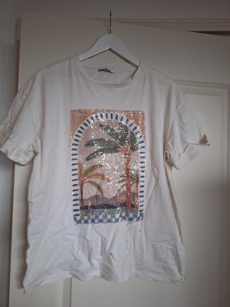 Leuk Adilynn T-shirt met pailletten, Ophalen of Verzenden