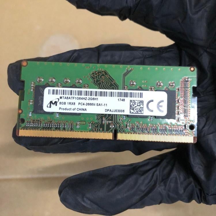 Micron 8GB 1RX8 PC4-2666V-SA1-11 MTA8ATF1G64HZ-2G6H1, Computers en Software, RAM geheugen, Gebruikt, 8 GB, Ophalen of Verzenden