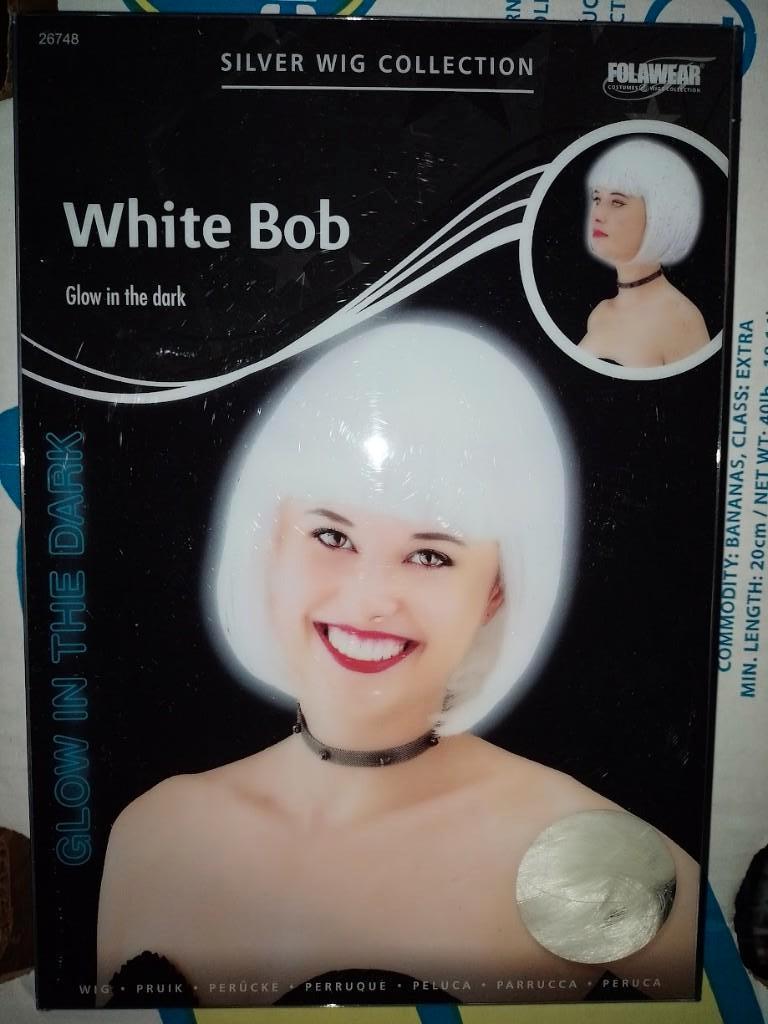 Pruik " White Bob", Ophalen of Verzenden, Nieuw, Hoed of Pruik, Overige