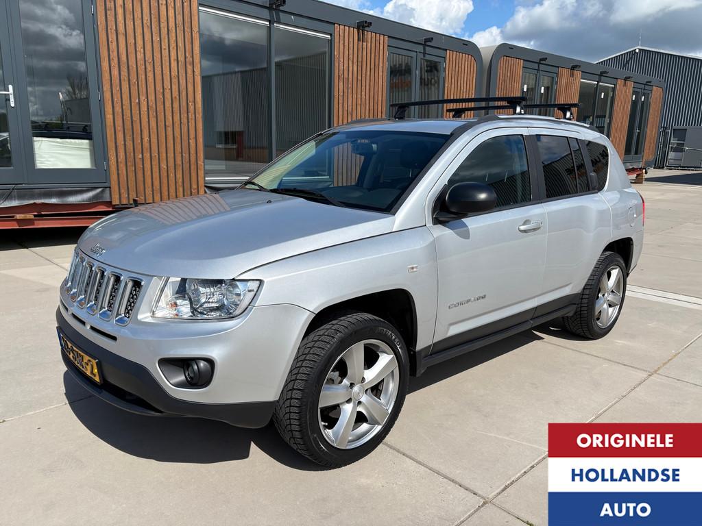 Jeep Compass 2.4 Limited 4WD Airco StoelVerwarming Leer, Euro 5, 450 kg, Gebruikt, Huisgarantie