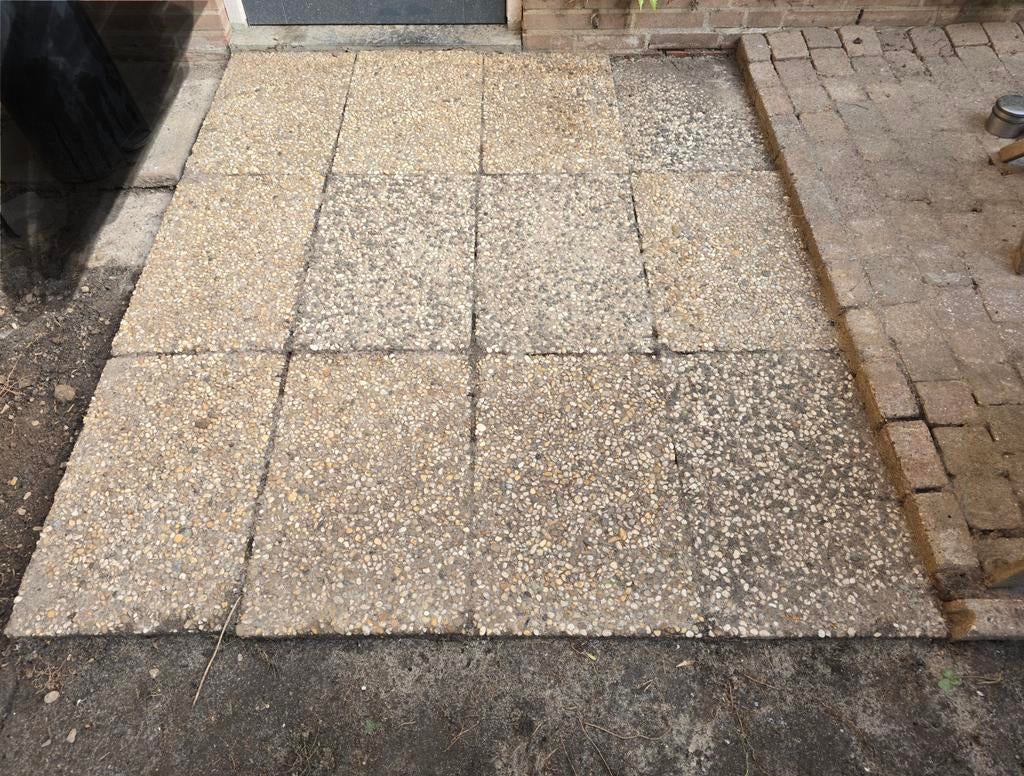 Grindtegels en klinkers, Tuin en Terras, Terrasdelen en Vlonders, Ophalen, Gebruikt, Composiet