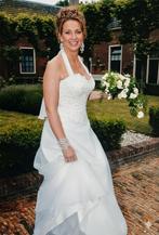 Bruidsjurk, Mary Borsato, maat 40, Trouwjurk, Wit, Ophalen of Verzenden, Gedragen