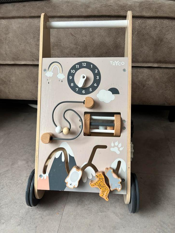 Tryco Loopwagen - Leerzaam en Leuk!, Kinderen en Baby's, Speelgoed | Buiten | Voertuigen en Loopfietsen, Gebruikt, Duwvoertuig