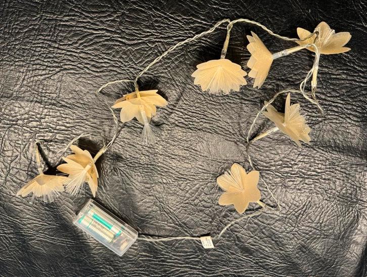 Kort lichtsnoer met bloemen 110 cm, Huis en Inrichting, Lampen | Overige, Gebruikt, Ophalen of Verzenden