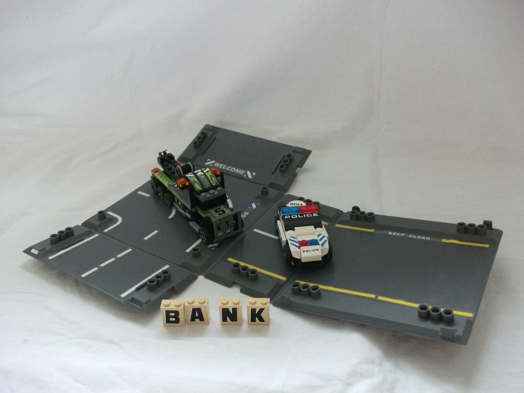 LEGO onderdelen uit set 8211 Brick Street Getaway, Gebruikt, Lego, Ophalen of Verzenden, Losse stenen
