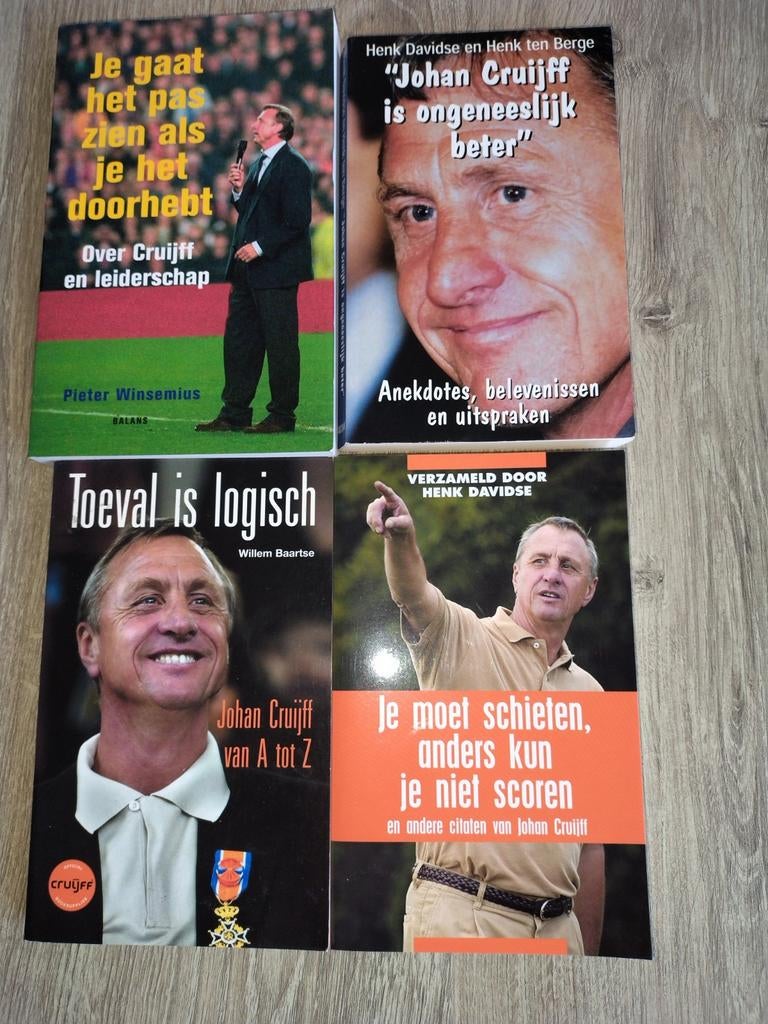 4 boeken over Johan Cruijff, Ophalen of Verzenden