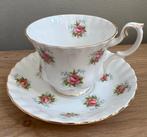 Royal Albert 🌹kop en schotel - Forget Me Not Rose, Ophalen of Verzenden, Zo goed als nieuw, Porselein, Kop en/of schotel