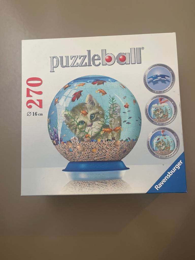 Ravensburger Puzzleball Kat 270 stukjes, Ophalen of Verzenden, Meer dan 50 stukjes, Gebruikt, 6 jaar of ouder
