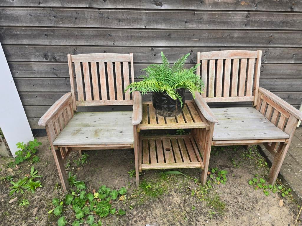 Houten tuinsetje te koop, Ophalen, Hout