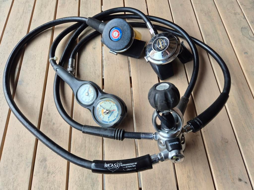 Dacor Duikautomaatset, Mares Octopus + Console + 9 slangen, Watersport en Boten, Duiken, Ophalen, Gebruikt