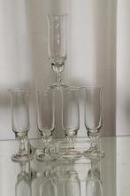 Set lage flutes van Ambassador Leerdam, Antiek en Kunst, Ophalen of Verzenden