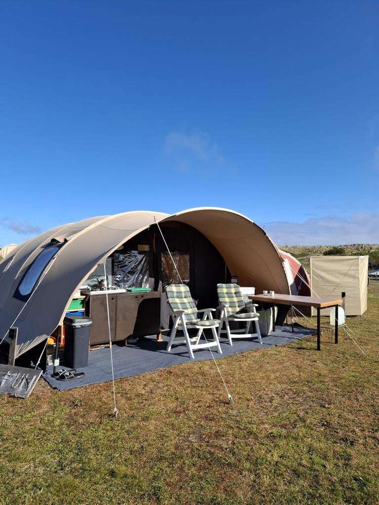 LAST MINUTE DE WAARD TENT STORTEMELK VLIELAND MEIVAKANTIE, Ophalen, Zo goed als nieuw, Tot en met 4