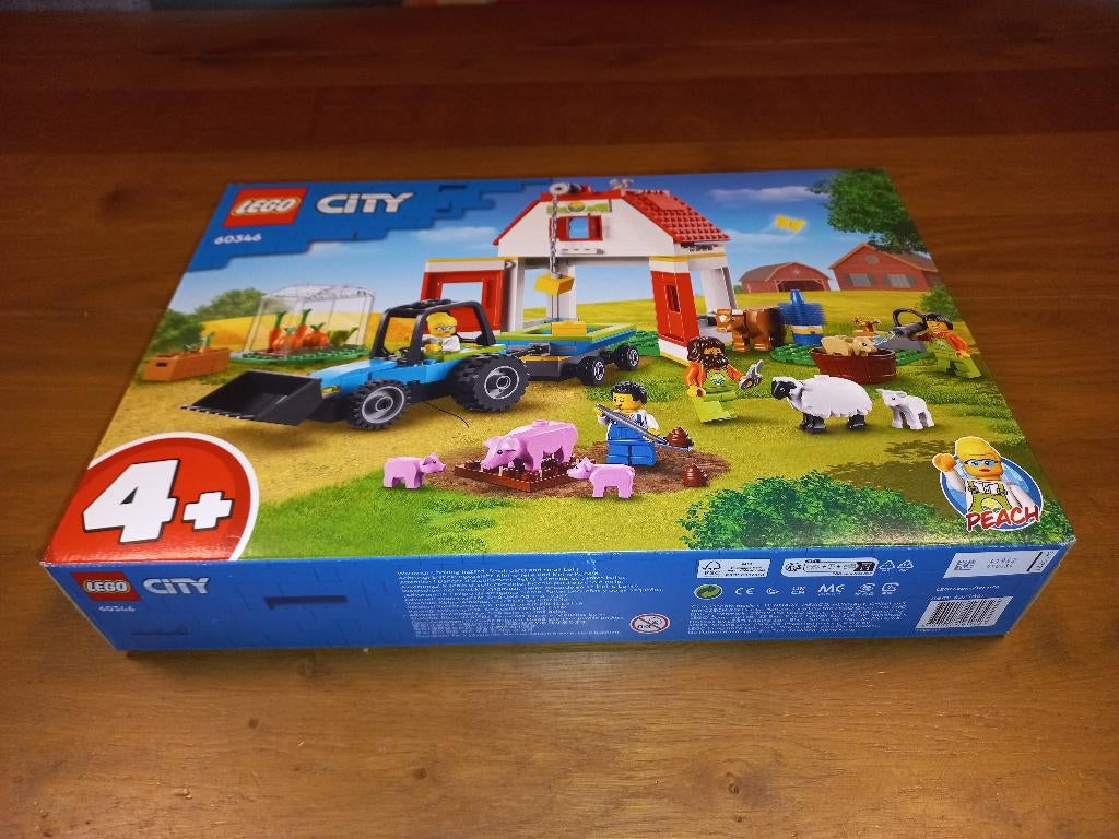 Lego Boerderijset 60346, 4+ met dieren, tractor, boerderij., Hobby en Vrije tijd, Overige Hobby en Vrije tijd, Nieuw, Ophalen of Verzenden