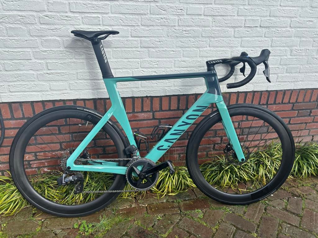 Canyon Aeroad CF SLX 7 Disc eTap XL Power meter + hideMyBell, Fietsen en Brommers, 28 inch, Gebruikt, Carbon, Heren
