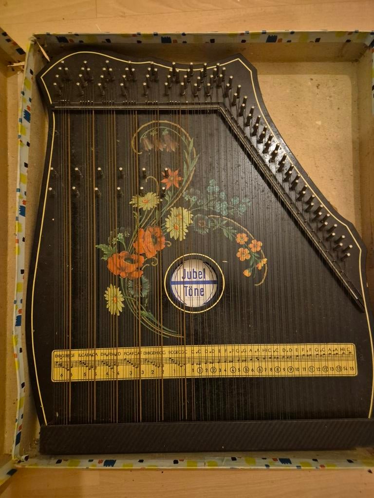 Jubel Töne citer met bloemenpatroon, Ophalen of Verzenden