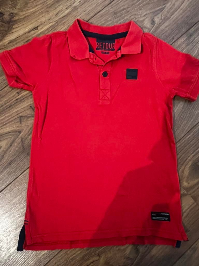 Poloshirt mt 128 van RETOUR €5,00, Kinderen en Baby's, Kinderkleding | Maat 128, Ophalen of Verzenden, Zo goed als nieuw, Jongen