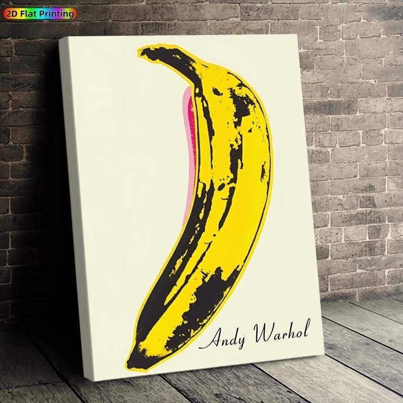 Andy Warhol - Banana - Canvas Schilderij, Verzenden