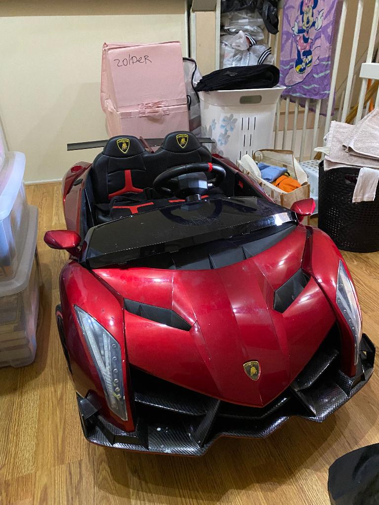Lamborghini auto tweepersoons, Ophalen, Gebruikt