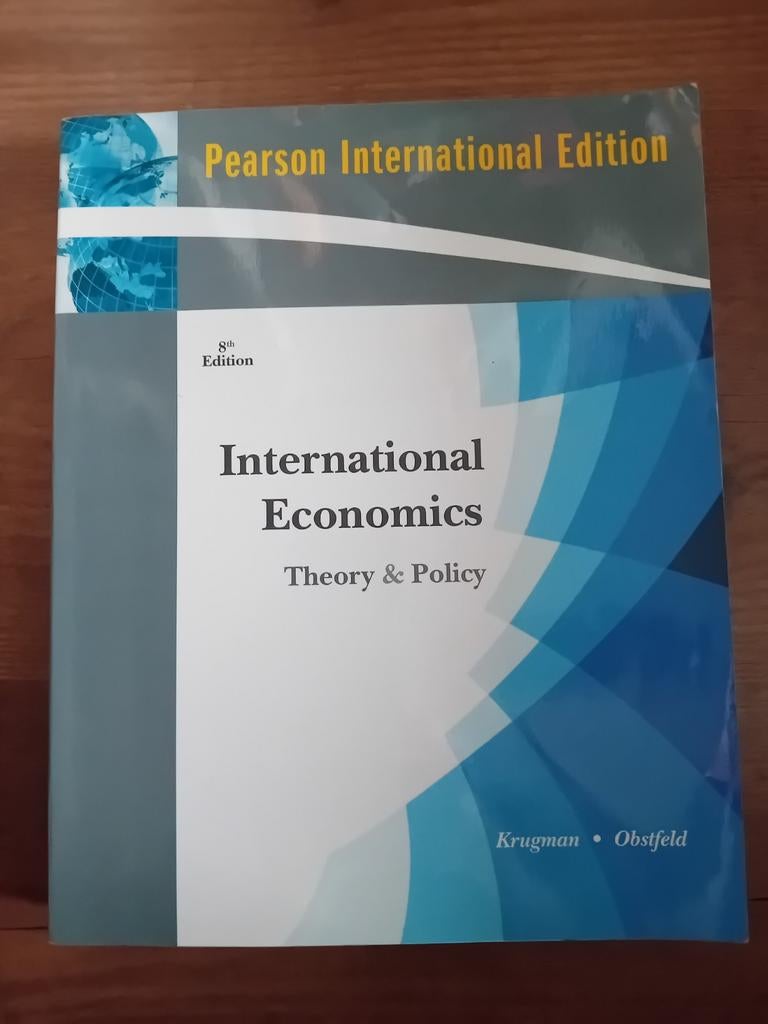 International Economics: Theory & Policy - 8th Edition, Krugman & Obstfeld, Zo goed als nieuw, Gamma, HBO