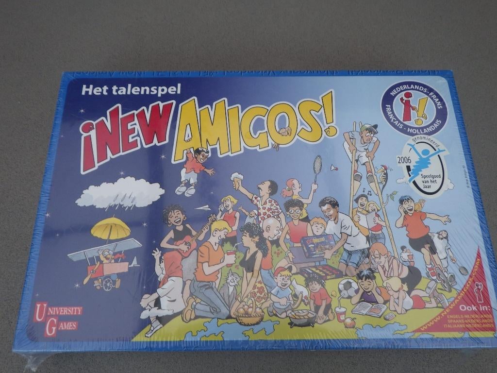Inew amigos het talenspel NIEUW, Hobby en Vrije tijd, Gezelschapsspellen | Bordspellen, Ophalen of Verzenden, Nieuw