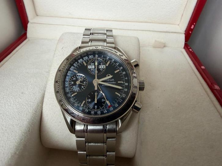 Omega Speedmaster triple date , full set, Sieraden, Tassen en Uiterlijk, Horloges | Heren, Gebruikt, Polshorloge, Omega, Staal