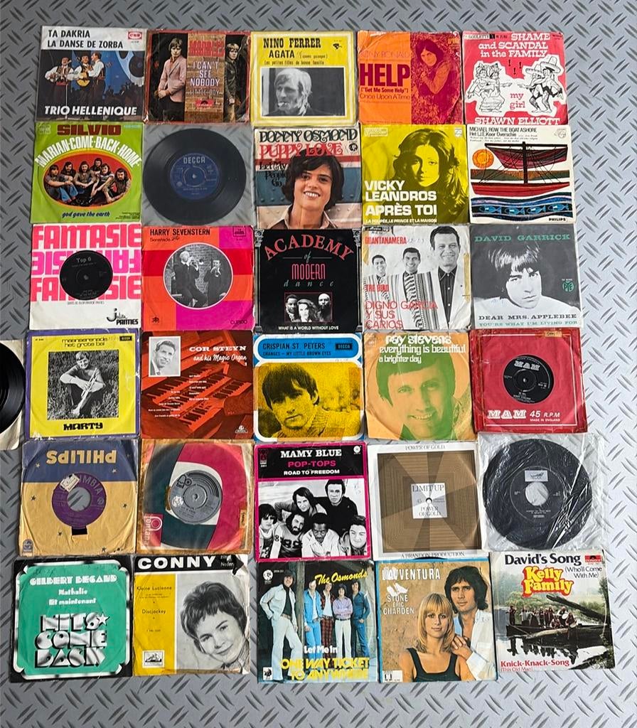 Singles, partij van ruim 30 singles, Cd's en Dvd's, Vinyl Singles, Ophalen, Gebruikt, Pop, Single