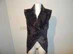 Ann Demeulemeester vest mouwloos achter langer motief B42, Maat 38/40 (M), Bruin, Verzenden, Zo goed als nieuw