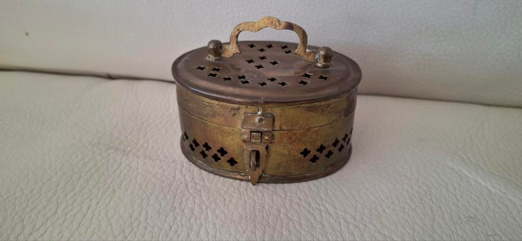 Koperen doosje met gaatjes, Antiek en Kunst, Curiosa en Brocante, Ophalen of Verzenden