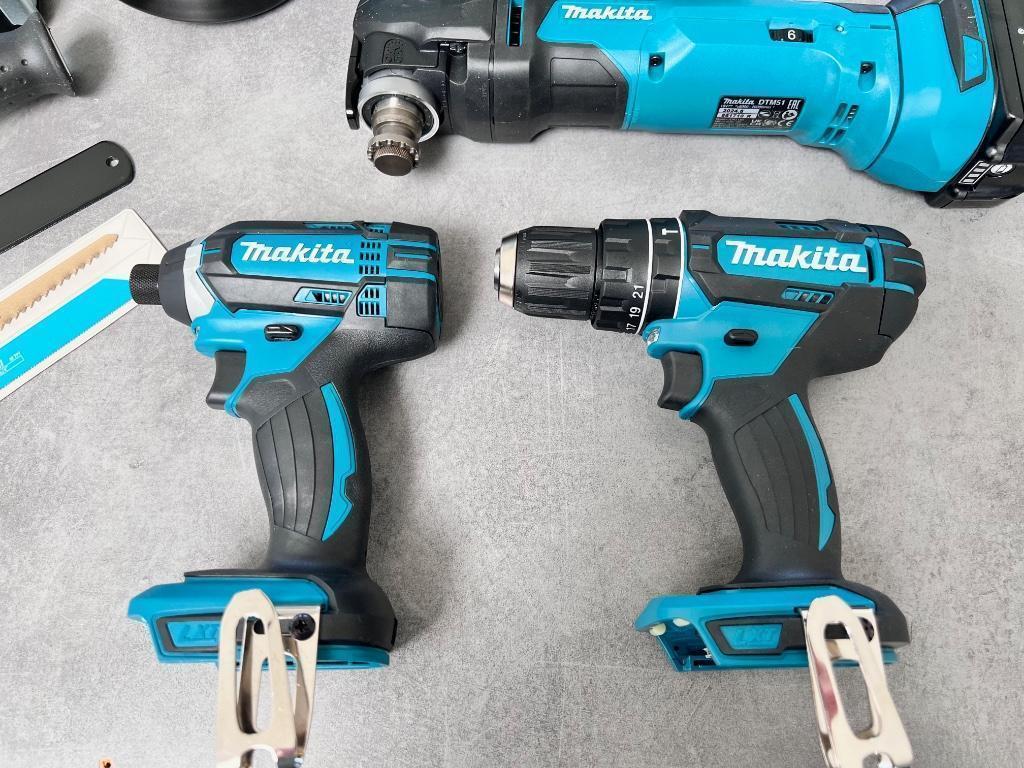 MAKITA 18V COMBI Set BOOR SLAGTOL SLIJPER RECIPRO MULTITOOL, Ophalen of Verzenden, Nieuw