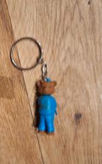 Sleutelhanger met beertje in blauw pak en blauw petje, Ophalen of Verzenden, Nieuw
