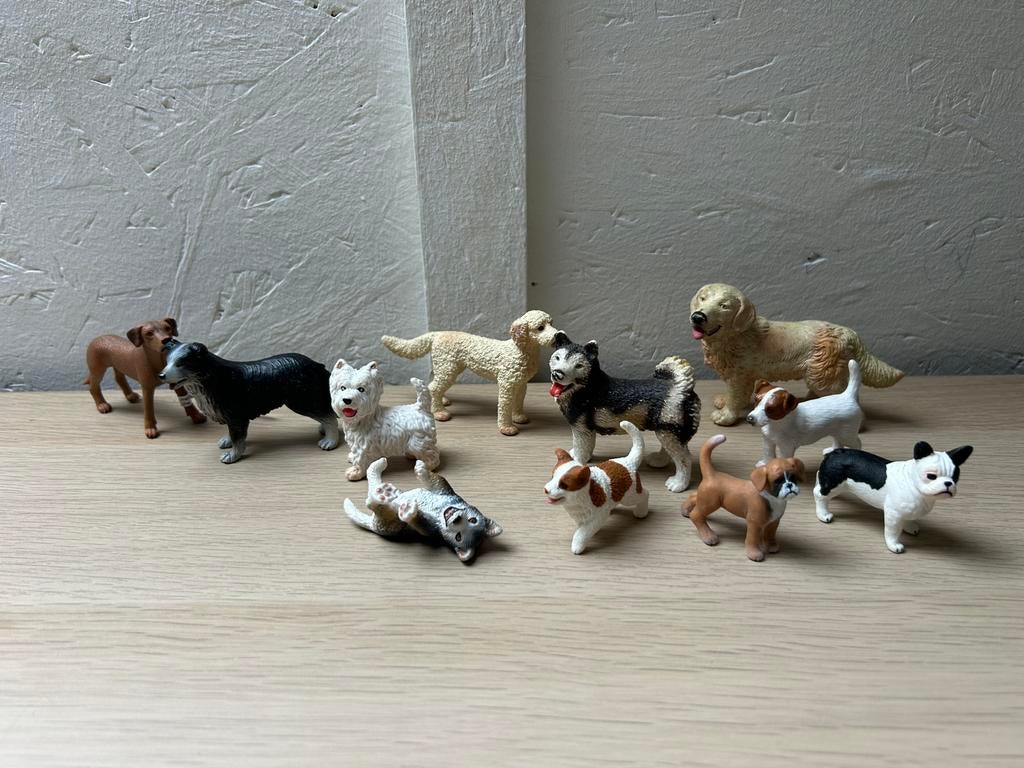Verschillende schleich honden, Verzamelen, Dierenverzamelingen, Zo goed als nieuw, Beeldje of Figuurtje, Hond of Kat, Ophalen of Verzenden