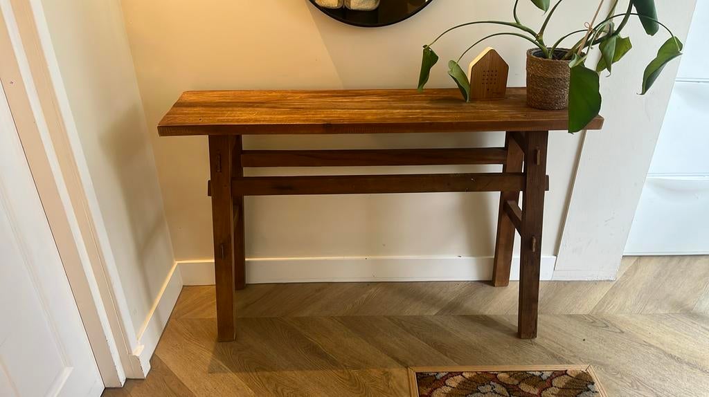 Sidetable, 100 tot 150 cm, Ophalen of Verzenden, Zo goed als nieuw, 25 tot 50 cm