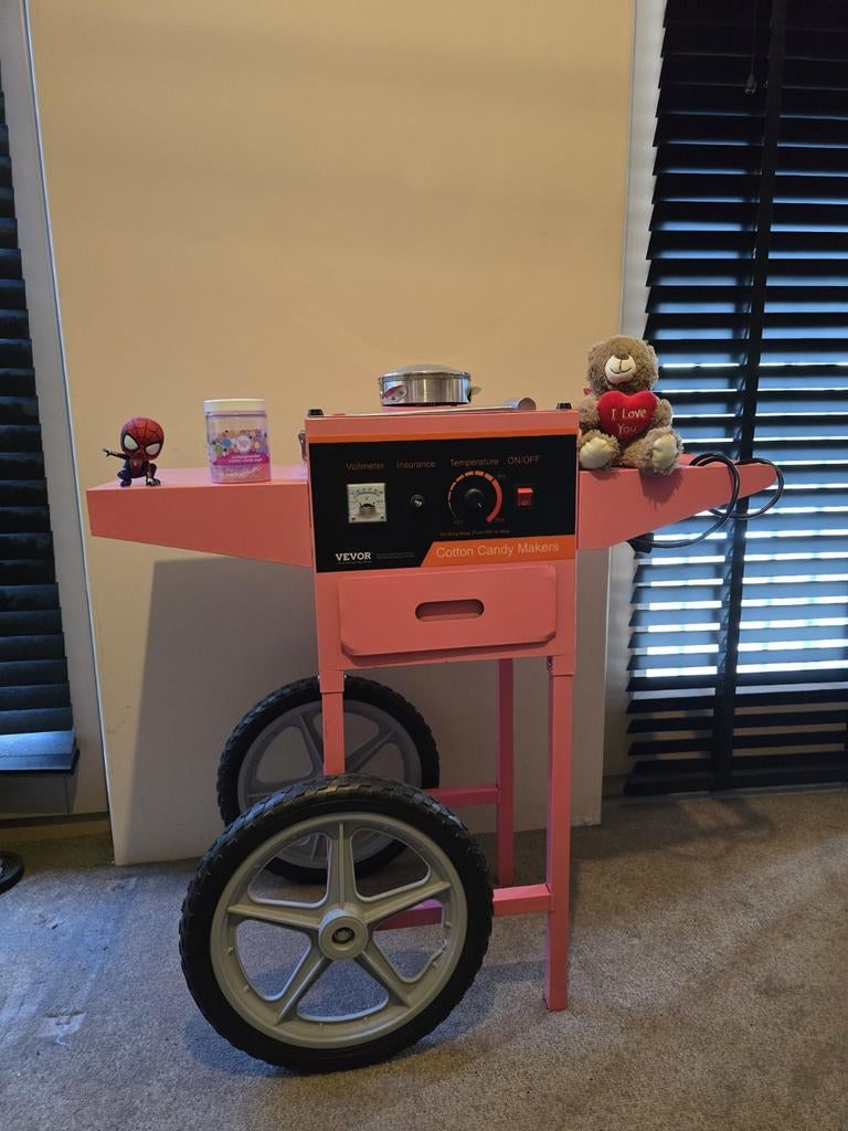 Suikerspinmachine huren / verjaardag / evenement, Ophalen of Verzenden, Verjaardag