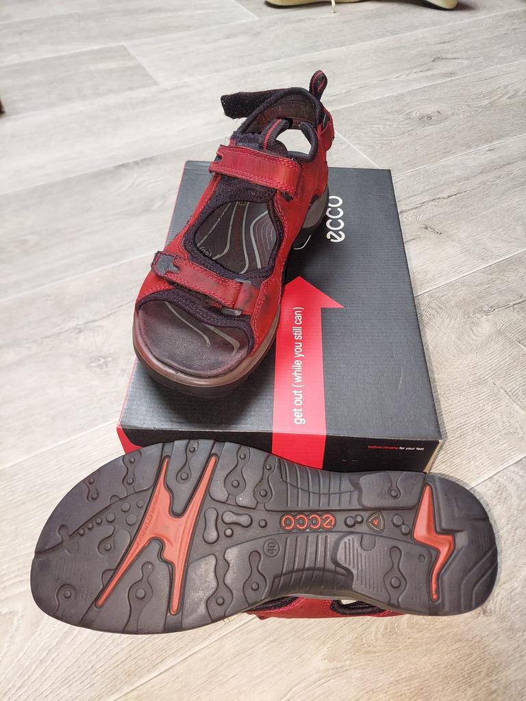 Ecco sandalen maat 40, Kleding | Dames, Schoenen, Ophalen of Verzenden, Zo goed als nieuw, Zwart, Sandalen of Muiltjes