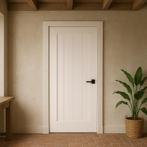 Binnendeur Borger - Witte barndeur - Landelijke deur - NIEUW, Doe-het-zelf en Verbouw, Deuren en Horren, Niet ingevuld, Binnendeur