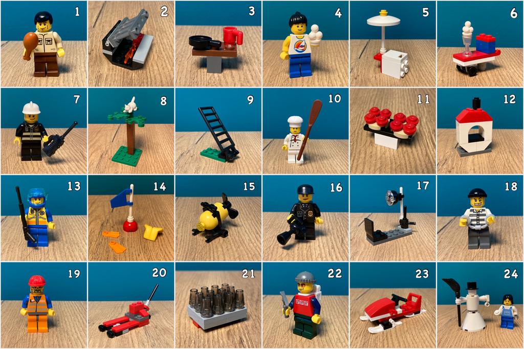 Lego City 7724 Advent Calendar 2008, Ophalen, Gebruikt