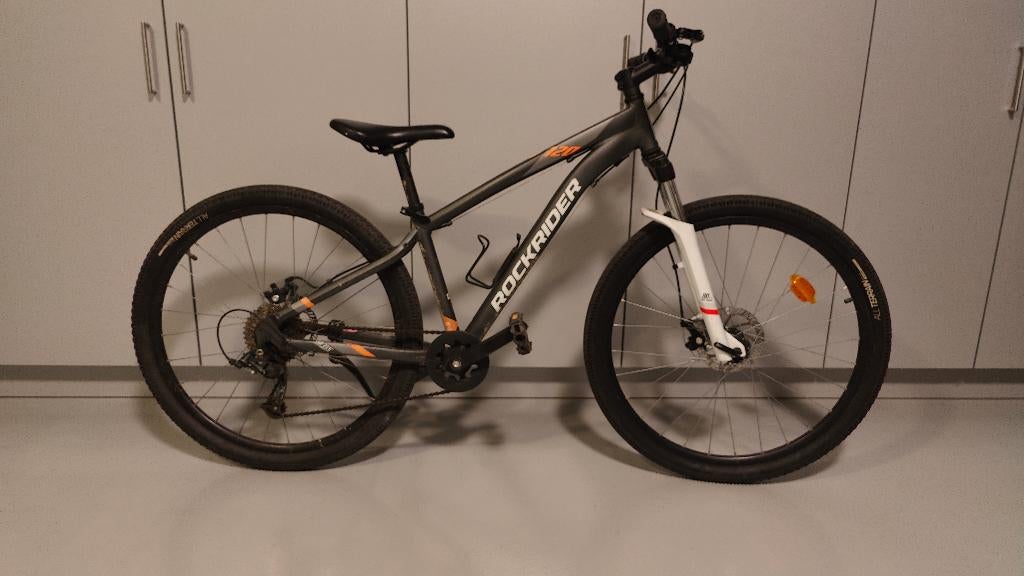 Rockrider ST120 - 27.5" - Grijs-oranje - 150-164 cm, Gebruikt, Versnellingen, Rockrider, Ophalen