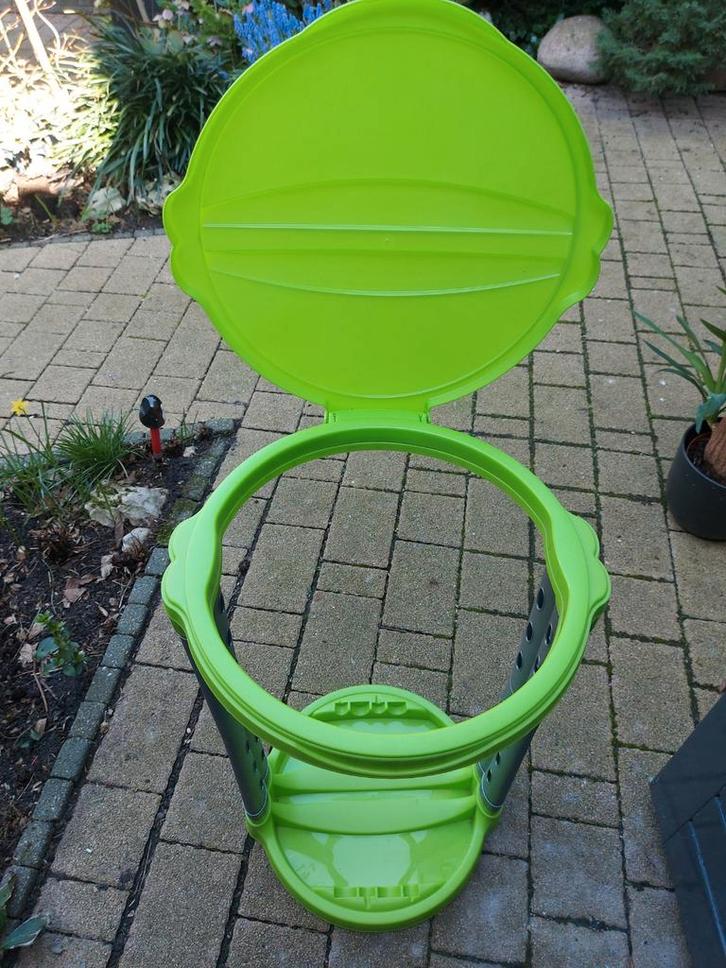 Staande Vuilniszakhouder/Prullenbak Camping - Groen - 74 cm, Huis en Inrichting, Woonaccessoires | Prullenbakken, Gebruikt, Kunststof