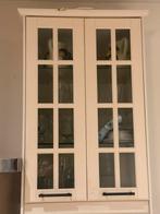 IKEA Faktum bovenkast 60 cm met vitrinedeuren en glasplaten, Huis en Inrichting, Ophalen, Gebruikt